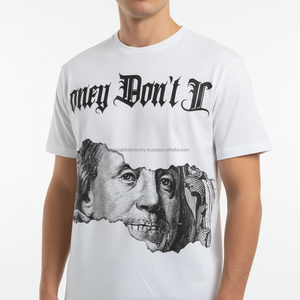 T-shirt streetwear pour homme, surdimensionné, personnalisé, OEM, vente en gros - Product Image 5