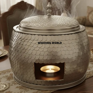 Wedding And Event Supplies Metal Food Warmer Tabletop <b>Dinnerware</b> Wholesale Luxury New Metal Casserole - Product Image 4