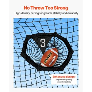 Rete da Allenamento per Football Americano 8 x 8 Piedi con 6 Tasche Senza Nodi e Struttura Robusta - Product Image 5