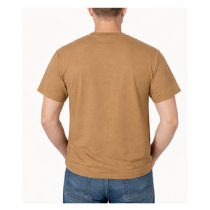 Men t-shirt short sleeve breathable fabric <b>design</b> crew neck solid pattern regular fit custom logo printing men t-shirt - Product Image 5