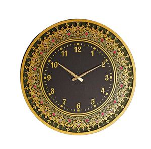 Horloge murale ronde islamique, calligraphie arabe, décoration de salon, œuvre d'art murale, art islamique, Eid - Ramzan - Product Image 1
