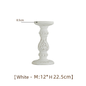 Centres de table classiques en bois de chêne blanc rustique poli, écologiques et sculptés, pour mariages, bougies pilier, cadeaux promotionnels pour salons professionnels - Product Image 6