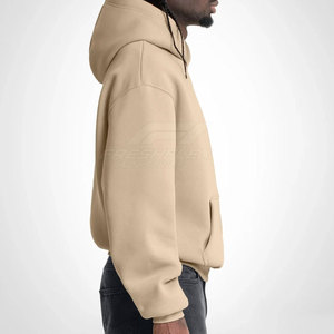 Custom Design High Quality 100% Cotton Winter <b>Pullover</b> <b>Men</b> Oversized Hoodies Solid Casual Plus Size Made in Pakistan - Product Image 3