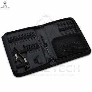 Estuche de Almacenamiento Portátil con Cierre, Color Negro, Nuevo, Duradero, Totalmente Personalizado, Proveedor Principal, Kits de Herramientas para Extensiones de Cabello - Product Image 2