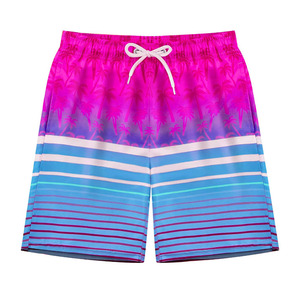 Shorts de Baño Personalizados para Hombre, de Secado Rápido, con Estampado de Palmeras, Cordón Ajustable, Transpirables, de Poliéster, para Playa y Deportes Acuáticos - Product Image 2