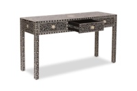 Table de Console faite à la main pour décoration de salon, armoire de Buffet de salon en nacre, conception OEM au Vietnam