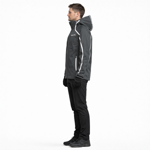 Veste coupe-vent surdimensionnée tendance personnalisée pour homme, idéale pour la chasse, la randonnée en plein air, imperméable, pour la montagne, vêtements pour homme B2B - Product Image 3