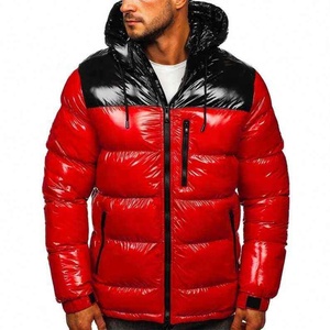 <b>Men's</b> Olive Green <b>Hooded</b> Puffer Jacket Zipper Closure Windproof Casual Winter <b>Coat</b> Thick Polyester Shell Regular Length 2026 - Product Image 4