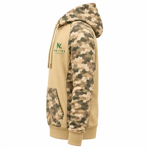 Sudadera con Capucha de Felpa de Primera Calidad para Hombre, con Mangas Raglán y Bolsillo Tipo Canguro, 350g - Product Image 3