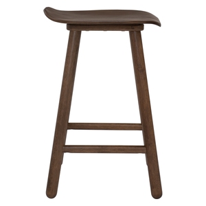High Quality Walnut Counter <b>Stool</b> Chair Sleek Solid Wood Minimalist Design for Breakfast Bar, Kitchen Counter & Home Furniture - Product Image 3