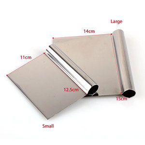 Professional Full Stainless Steel Dough Scraper Bench Knife Eco-Friendly Kitchen Accessories 2 Sizes <b>Small</b> Large for Bakery - Product Image 6