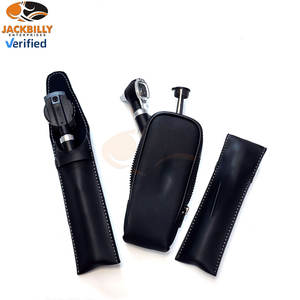 Kit vétérinaire mini otoscope ophtalmoscope en acier inoxydable, ensemble de diagnostic manuel à fibre optique pour l'examen des oreilles, des yeux, du nez et de la gorge - Product Image 2
