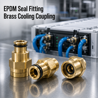 Raccord de refroidissement liquide fiable à connexion rapide avec joint EPDM, accouplement en laiton CNC sur mesure pour stockage d'énergie