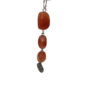 Porte-clés en cristal de haute qualité, arbre de vie en cornaline rouge, cube, porte-clés en pierre naturelle, cadeaux pour femmes - Product Image 2