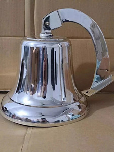 Grand cloche de bateau nautique en laiton massif de 18 pouces, décoration murale marine, cloche de bateau maritime avec corde de tirage pour la décoration de la maison, du bureau ou comme cadeau - Product Image 5