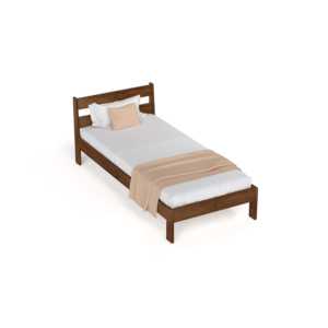 Lit simple Roverb en bois d'ingénierie, design minimaliste, sans coffre de rangement, pour chambre à coucher - Product Image 3