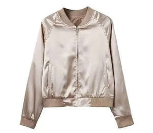 Chaqueta Bomber de Satén Personalizada al por Mayor con Bordado, Diseño Reversible Impermeable y Ecológico para Hombre - Product Image 3