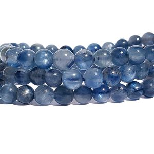 สร้อยข้อมือหินสีฟ้าเรียบปรับได้ทำด้วยมือหินอัญมณีคริสตัลอาเกตพลอยรูปร่างธรรมชาติ - Product Image 2