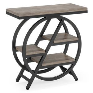 <b>Small</b> <b>Side</b> <b>Table</b> with Storage Rack As Tea Coffee or Snack <b>Table</b> Console <b>Tables</b> Product - Product Image 6