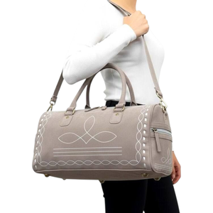 Sac de voyage pliable en daim marron de luxe, style sport décontracté, avec coutures aztèques en polyester, nouveau design, grande capacité, sac de week-end pour homme, vente chaude - Product Image 3
