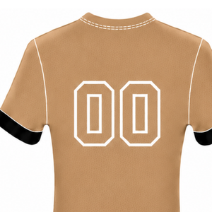 Maillot de football marron camel à manches courtes, léger, uniforme sportif, tenue d'entraînement, vêtements d'équipe - Product Image 4