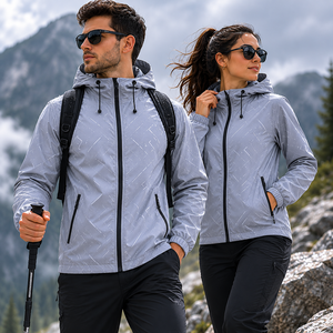Chaquetas con Capucha Estampadas para Hombre, Impermeables, Resistentes al Viento, Ligeras, Cortavientos para Exteriores, Unisex, Logotipo Personalizado, Fabricante OEM ODM - Product Image 3