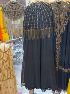 Caftán Abaya Marroquí de Dubái, Corte Recto y Ajustado, Maxi Vestido Bordado con Cuentas, Largo hasta el Suelo, Ecológico, para Fiestas y Eventos del Eid - Product Image 6
