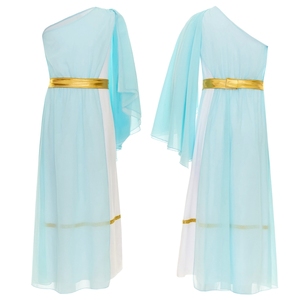 Disfraz de Toga de la Antigua Grecia, Roma y Egipto para Niñas de 6 a 16 Años, Vestido Fluido con Cinturón, Disfraz para Fiestas, Actuaciones en Escenario - Product Image 5