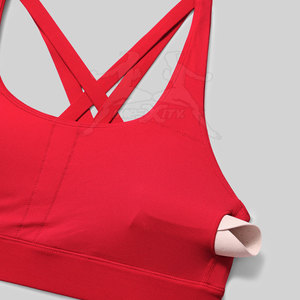 Trendy Crisscross <b>Back</b> Sports <b>Bra</b> With Soft Stretch Material And Strong Support For Active Daily Workout Wear - Product Image 5