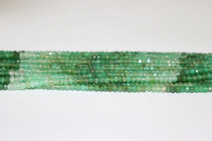 Cuentas Rondelle facetadas de crisoprasa de tanzanita natural Cuentas de crisoprasa en forma sombreada - Product Image 2