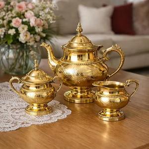 Cafetera Árabe Dallah Premium Hecha a Mano, Tetera Tradicional de Acero Inoxidable de Oriente Medio para Uso en el Hogar, Cafeterías y Restaurantes - Product Image 1