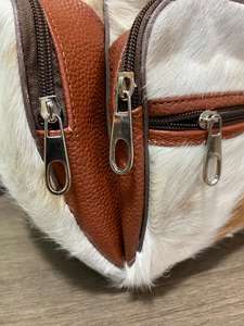 Sac à dos multifonction en cuir véritable de vachette, fait main, pour voyage, ordinateur portable et école, avec fermeture éclair, capacité 20-35L, HNBP-0072 - Product Image 4