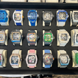 Reloj Mecánico Tourbillon Ultrafino de Fibra de Carbono, Estilo Hip Hop RM, Reloj de Cuarzo con Esqueleto Tonneau, Correa de Nailon - Product Image 2