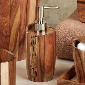 Ensemble d'accessoires de salle de bain en polybois blanc en gros pour le marché d'exportation, fournitures de bain et de toilettes - Product Image 3