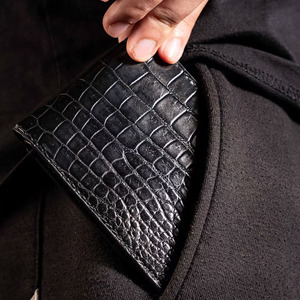 Portefeuilles en cuir pour hommes de qualité supérieure, anti-RFID, fins, pliables, fournisseur en gros, OEM, logo personnalisé, portefeuilles pour hommes faits à la main, mode, en vente - Product Image 6