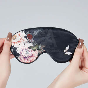 ผ้าปิดตาไหมน้ำหนักเบาสำหรับผู้หญิง ปี 2026 สำหรับการเดินทาง ใช้ในบ้าน ช่วยให้นอนหลับสบาย ป้องกันดวงตาขณะนอนหลับ  สามารถปรับแต่งได้ - Product Image 2