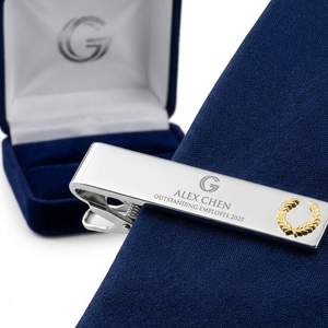 Custom Dubai Tourist Souvenir Gold Plated <b>Tie</b> <b>Clips</b> Manufacturer - Product Image 6