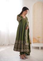Nuevo Vestido Casual Midi de Diseño Indio-Pakistaní, con Cintura Natural, Tradicional, Étnico, Largo hasta el Suelo, para Mujer, Listo para Usar