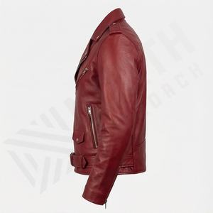 Veste de moto en cuir véritable pour homme de qualité supérieure, nouvelle arrivée, vestes de moto d'hiver, protections amovibles, personnalisables - Product Image 3