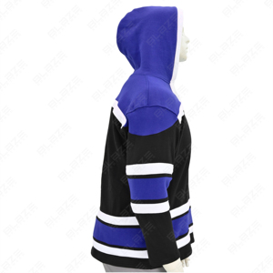 Sudadera con capucha y sudadera transpirable exclusiva para hombre, Sudadera con capucha bordada con bloque multicolor de retales cosidos de corte personalizado para hombre - Product Image 2