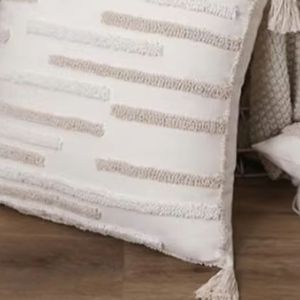 Simple Elegant Woven Cotton Cushion Printed Soft Breathable Fabric Decorative Pillow for Patio <b>Bench</b> Couch Living Room Styling - Product Image 6