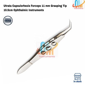 Pinzas de Capsulorrexis Utrata de 11 mm con Punta de Agarre de 10.5 cm, Instrumentos Oftálmicos de Acero Inoxidable de Grado Médico Reutilizables ISO - Product Image 5