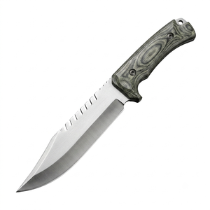 Couteau de chasse et de survie Bowie en acier carbone fait main avec manche en corne, longueur totale de 12,5 pouces, épaisseur de 3 mm - Product Image 6