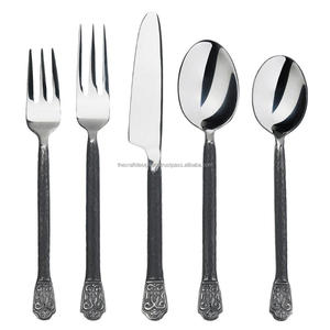 Accessoires de table ensemble de couverts en acier inoxydable argent et or nouveau Style couverts ensemble de couverts mariage décor à la maison artisanat en métal - Product Image 2