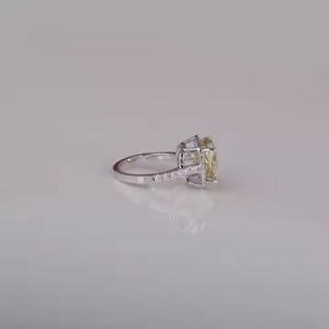 เครื่องประดับทำเองแหวนหมั้นเพชรสำหรับผู้หญิงแหวนทอง18K สำหรับห้องปฏิบัติการ - Product Image 3