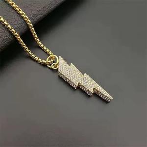 Collar de Joyería Dewisha Iced Rapper, Estilo Hip Hop, Moissanita con Corte Brillante, Colgante con Letra de Forma Personalizada, Chapado en Plata 925 - Product Image 2