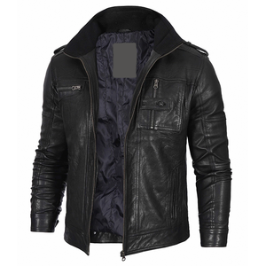 2026 OEM Hot Demanding Customized Black Cowhide Leather <b>Jackets</b> For Men's 100%High Quality Low MOQ Winter Fashion <b>Heated</b> <b>Jackets</b> - Product Image 3