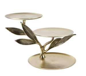 Soporte para Pastel de Aluminio Fundido y Madera, Ecológico, de Grado Alimenticio, Personalizable, de Alta Calidad, con Diseño Único, para Cumpleaños, Bodas, Hoteles - Product Image 4