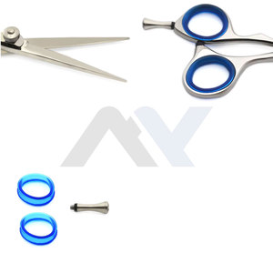 Tijeras de Barbero para Diestros, Hoja Recta Personalizada, Punta Afilada, Tijeras de Peluquería Ligeras con Mango Mediano para Corte de Cabello en Salón - Product Image 3