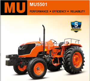 Tracteur agricole Kubota MU5501 2WD de 55 chevaux, équipé d'un moteur diesel 4 cylindres de 2 434 cm³ refroidi par liquide. - Product Image 5